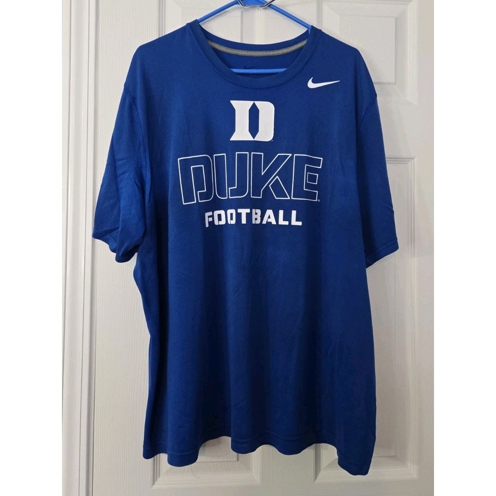 Nike Mens Duke Football Shirt Dri Fit Size XXL